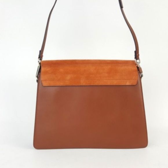 Chloe Tobacco Brown Leather Suede Shoulder Bag Handbag - Picture 4 of 10